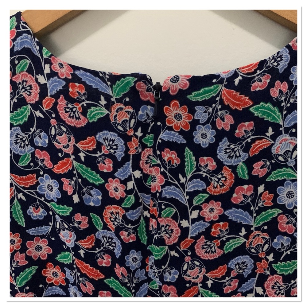 Boden Veronica Maxi Dress French Navy Trailing Posy Red Size 6 - Picture 9 of 13